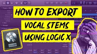 How to export vocal STEMS (WAV) using Logic Pro X EP3 | #BeehiveSessions | by BuzzinProducer [2020]