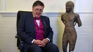 Lot 324: Large South East Asian Standing Buddha Statue with Tim Wonnacott