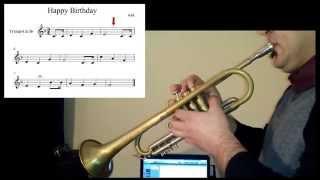 beginners trumpet lessons happy birthday