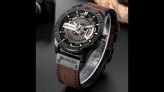 CURRREN 8301 Chocolate Color Belt Watch || Easy Shopping Zone || Watch Unboxing in Bangladesh ||