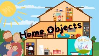 Learn Home Objects for Kids | House Rooms Furniture Vocabulary | Learn English