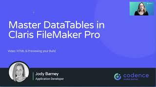 Master DataTables in Claris FileMaker Pro 1.5 - HTML & Previewing Your Build