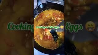 Scrambled eggs  from dumpster diving Bicolana Sa America kitchen 
