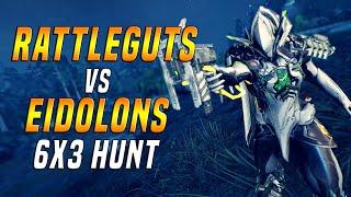 [WARFRAME] Rattleguts Kitgun vs Eidolons - 6x3 Hunt - Strongest Kitgun! - META BREAKING!