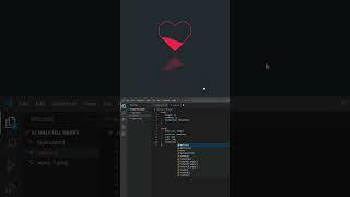 Half fill heart - using html and CSS  #html #css #love #heat