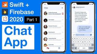 Swift: Firebase Chat App Part 1 - Getting Started (Real-time) - Xcode 14 - 2024