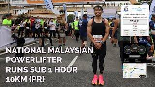 National Malaysian Powerlifter Runs Sub 1 Hour 10km Race ft KJRC (NPE Highway Challenge)