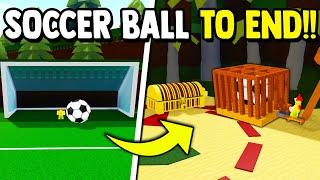 SOCCERBALL to END!! (+3,000 GOLD!?) | Build a Boat for Treasure ROBLOX