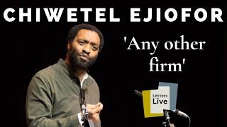 Chiwetel Ejiofor reads possibly the funniest letter of recommendation ever