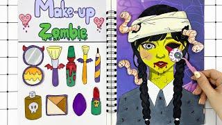 [Paper DIY] Wednesday Zombie Makeup Horror Makeup Formula |  Wonder Art Paper