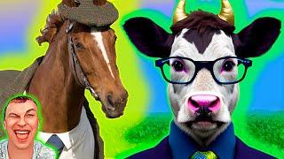 COWS VS HORSES to the song Coffin Dance  Mr  COVER