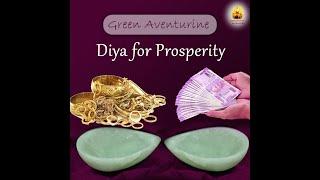 Green Aventurine Diya for Prosperity - Saptarishis Astrology