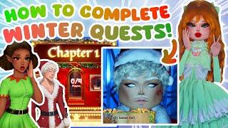 HOW TO COMPLETE THE NEW WINTER QUESTS IN THE NEW DRESS TO IMPRESS UPDATE! (Full Quest Guide)