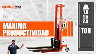  APILADOR MANUAL BASE FIJA / Hidráulica SFH1016 | Noblemaq