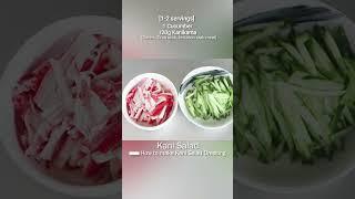 Kani salad. (Japanese Surimi Salad Dressing Recipe) *Kanikama,Crab stick,Imitation crab