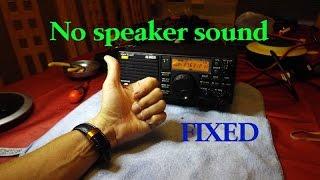 Alinco DX-77e no sound from speaker - Repair video