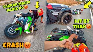 Takkar Mardi THAR Se Ninja 300 and Danik CRASHED SUPERBIKE Modification Preparation for Ladakh Ride