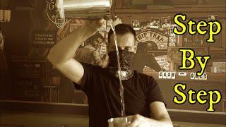 Learn how to rolling ( throwing technique )  Easiest way step by step  #bartender #flairbarteder
