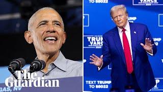 Obama pokes fun at Trump's town hall concert