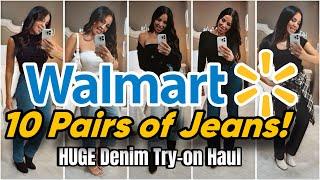 WALMART JEANS TRY-ON HAUL 10 Pairs of Jeans w/Complete Outfits! #walmartfashion #walmart