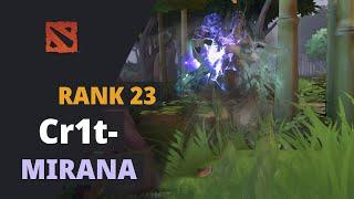 Cr1t- (Rank 23) plays Mirana Dota 2 Full Game