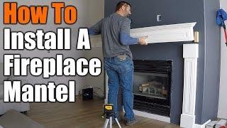 How To Install A fireplace Mantel | THE HANDYMAN |