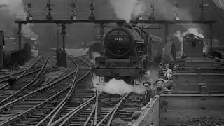 Vintage LMS railway film - St  Pancras Junction Relaying - 1947