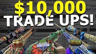 the high risk tradeup that got me the rarest csgo skins ever ($10,000)