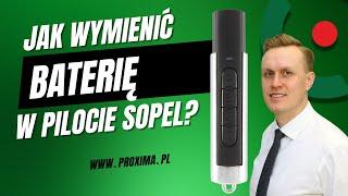 Wymiana baterii w pilocie do bramy - model SOPEL #proximaelectronics #pilotydobram #bramy