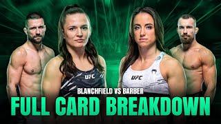 Full Card Breakdown and Predictions - UFC Erin Blanchfield vs Barber
