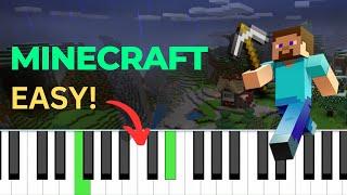 EASY! Minecraft Theme | Piano Tutorial | BEGINNER