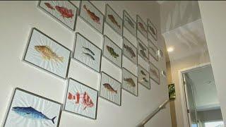 La Jolla artist paints the 'Catch of the Day'