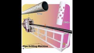 ID50-400mm HDPE pipe fully automatic hole drilling punching machine/Hdpe pipe hole punching machines