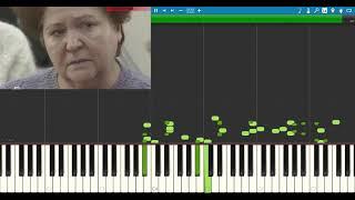 12ти летняя Таня или вышла черепаха НА ПИАНИНО (MIDI)