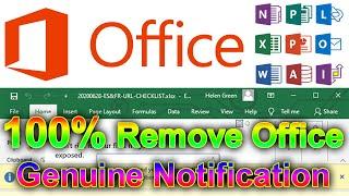 How to Remove Get Genuine Office Notification on Microsoft Office by using CMD