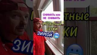 Снимать москитную сетку на зиму с ОКНА?! Или не снимать. Зимняя МОСКИТНАЯ СЕТКА.