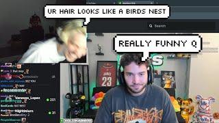 xQc Dies Laughing at Adin's Hair