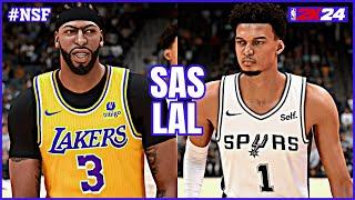 LAKERS vs SPURS (PS5) - NBA 2K24 [4K UHD]