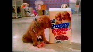 1985 Puppy Kibbles and Bits Commercial (Regular and Slow Speed)