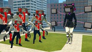 NEW CURSED BOOMBOX FAMILY VS NEV TITAN TV WOMAN In Garry's Mod!