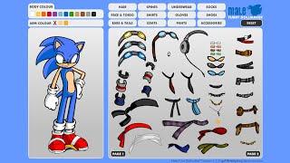 How to make Sonic with Furry Dollmaker (10th Anniversary)