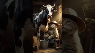 A farming cat in the countryside #cat #facts #funny #motivation #cutecat #redditstories #cartoon