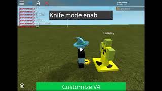 Roblox Script Showcase #1| Grab Knife V4