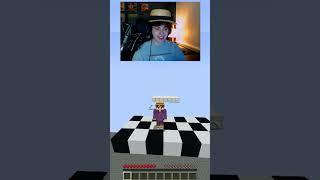 Minecraft Glass Bridge HOW FAR CAN WE GO??  #minecraft #minecraftshorts #minecraftmemes
