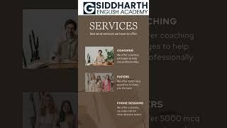 G Siddharth spoken English #gsiddharthenglishspeakingacademy #advertsing