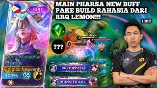 MAIN PHARSA PAKE BUILD RAHASIA RRQ LEMON AUTO INSTAN KILL!!!||BUILD PHARSA TERSAKIT TERBARU 2024