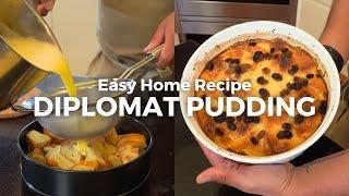 How to Make Diplomat Pudding at Home or Bread and Butter Pudding | Easy Recipe | Poles from Home