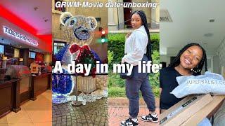 A day in my life|grwm,movie date & unboxing