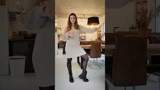 Mastering Thigh Highs - How To Wear Sweater Dress with Stockings #shorts