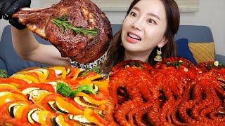 [Mukbang ASMR] Tomahawk  Steak & Small Octopus Eatingshow Ssoyoung